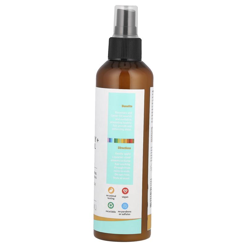 artnaturals Leave in Conditioner, Rosemary + Castor Oil, 8 fl oz (236.5 ml)