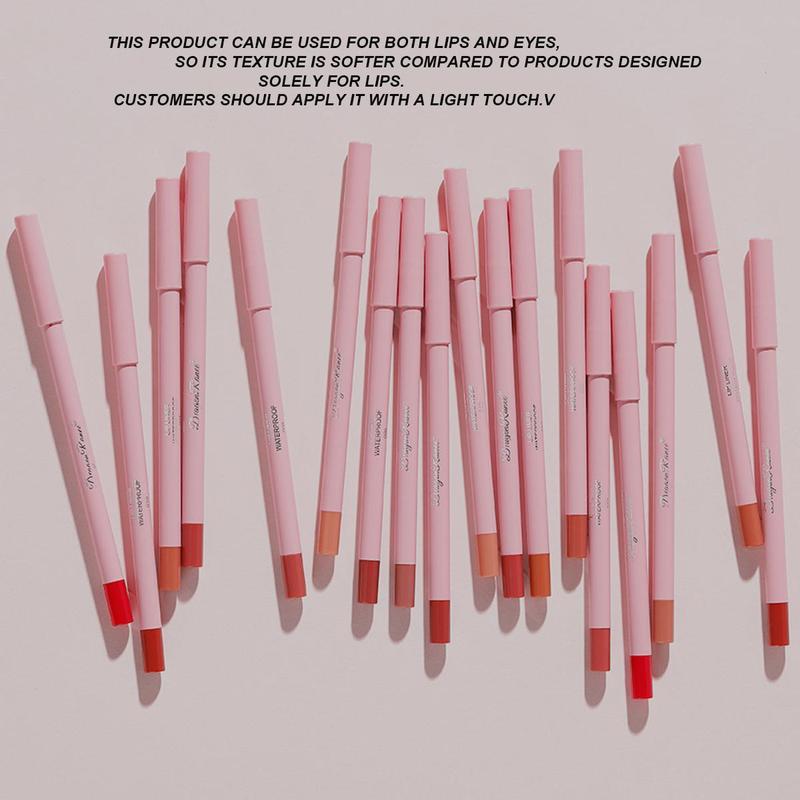 Multi Stick Lip Liners Makeup Products, 12pcs set Long Lasting Lip Liners Set, Waterproof Matte Lip Liner Pencil Suitable for All Occasions Lip Makeup for Girls and Women, Christmas Gift