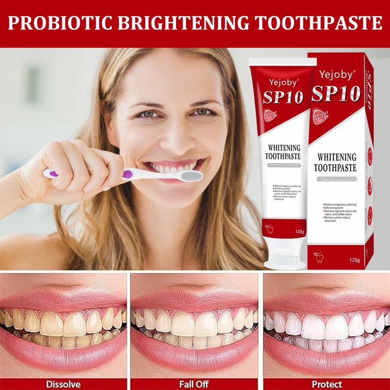 (New) 2024 SP-10 whitening Toothpaste, Super sp10 brightening Oral probiotic, sp 10 Bright White Toothpaste for Stain Removing, Fresh Breath & Teeth Health Whitening Solution Effect is better than SP-7 and SP-8,SP-6 SP-4 sp-6 sp8 sp6 sp4 SP-10