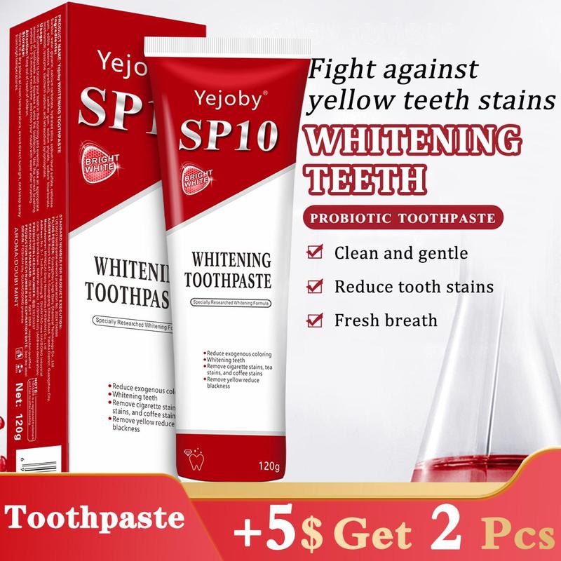 [+5$Get 2Pcs] Super Probiotic Sp-10 Toothpaste, Sp-10 Ultra Whitening Toothpaste, Sp 10 Toothpaste,Fresh Breath, Sp-10 Toothpaste 4.9 oz SP-8,SP-8 SP-6 SP-4 sp-8 sp-6 sp-4 sp8 sp6 sp4 SP-10