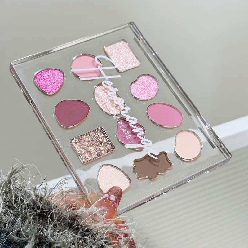 12 Color Eyeshadow Palette, Shimmering Eye Shadow Makeup Palette, High Pigmented Blendable Eyeshadow Powder, Long Lasting Shimmering Eye Shadow Makeup Product