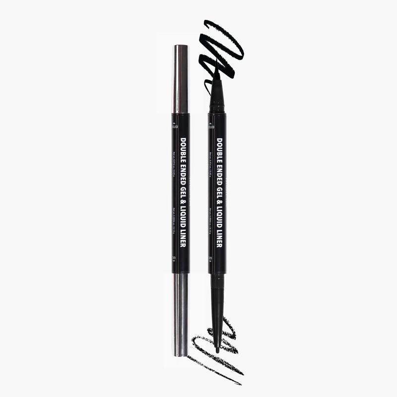 Double Ended Gel & Liquid Liner (001, Black) Eyeliner Lipliner