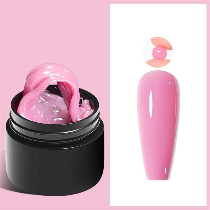 Non Stick Hand Solid Extension Nail Gel, Solid Color Non-stick Gel Nail Polish Nail Extension Builder Gel