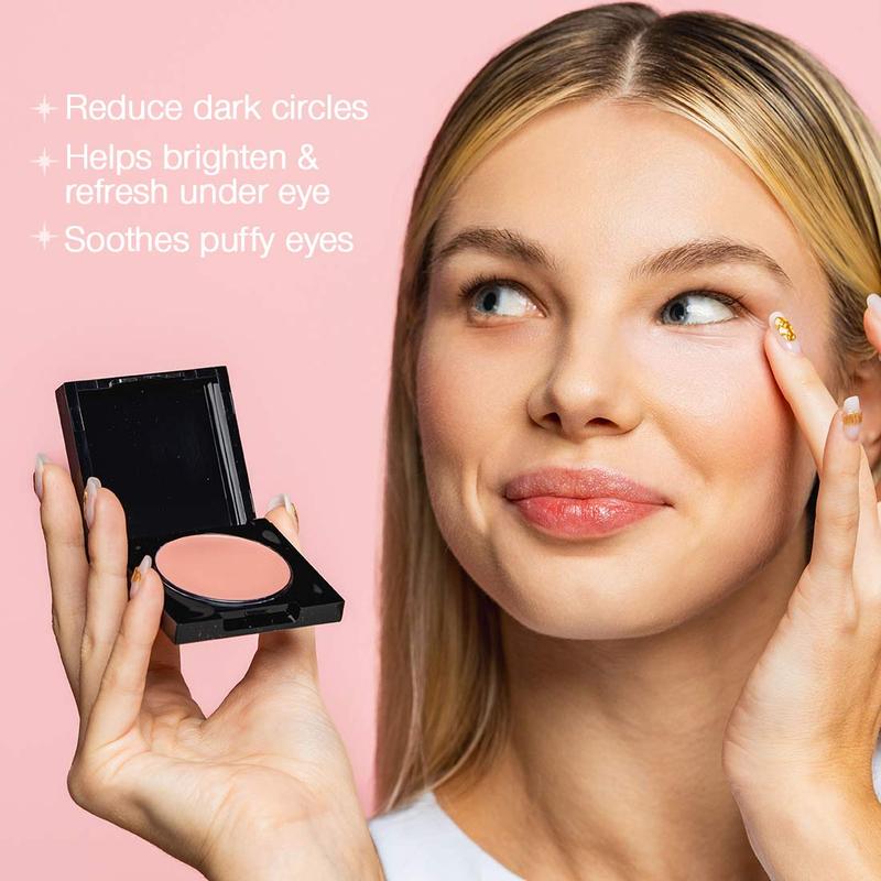 Palladio Under Eye Brightener, Conceal & Brighten Dark Circles, With Caffeine Peptides & Vitamin E, Brightens Dull, Tired Skin Color Correcting Brightener & Primer Reduces Appearance of Dark Circles