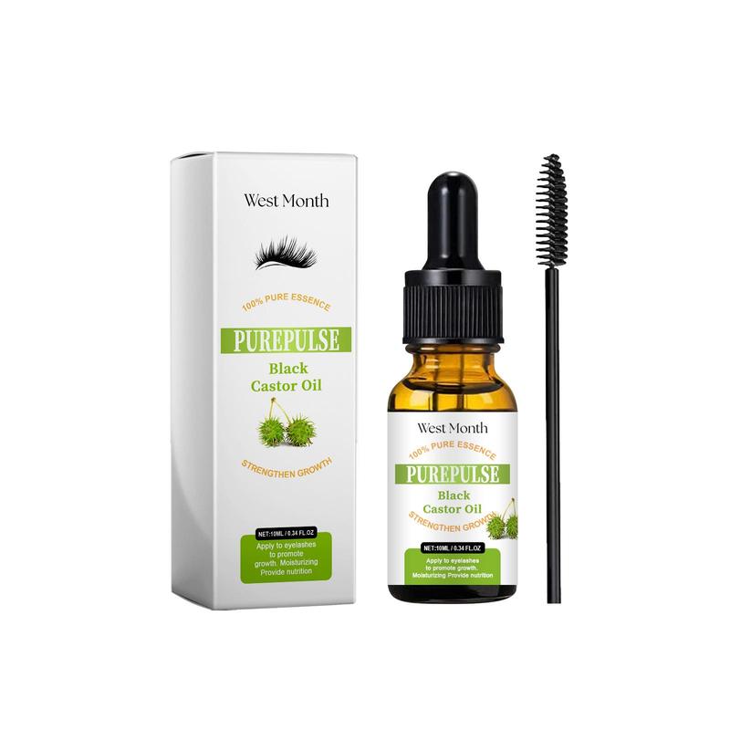 Castor Oil Mascara, Natural Curl Eyelashes Mascara, Professional Eye Enhancement Makeup Products for Women & Girls