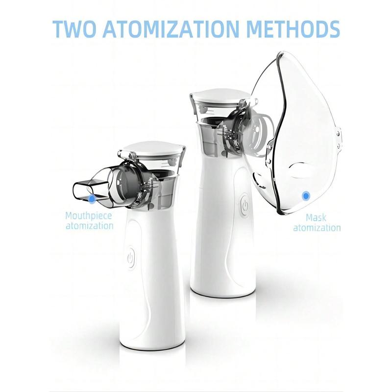 1pc Portable Mesh Nebuliser -Silent, Handheld ElectricNebuliser Machine For Home Or Travel, Treats RespiratoryConditions Including Cough & Cold, Asthma And COPD