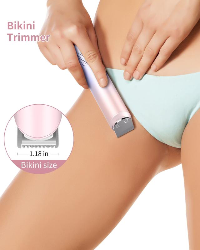 PRITECH Hair Trimmer for Women, Waterproof Bikini Trimmer, Rechargeable Pubic Hair clippers and Trimmer, Electric Shaver for Women, Women Electric Razor, Hair Cut Kit, Barber Grooming Set, Mix Color hairtwistermachine 31clippershaversethaircut