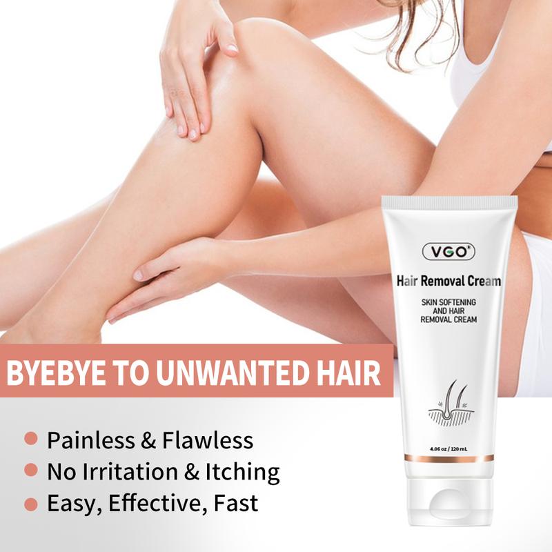 VGO Hair Removal Lotion Cream,120ml 4.0oz Body Care Unisex-A2 Wax Gentle  Moisturizer