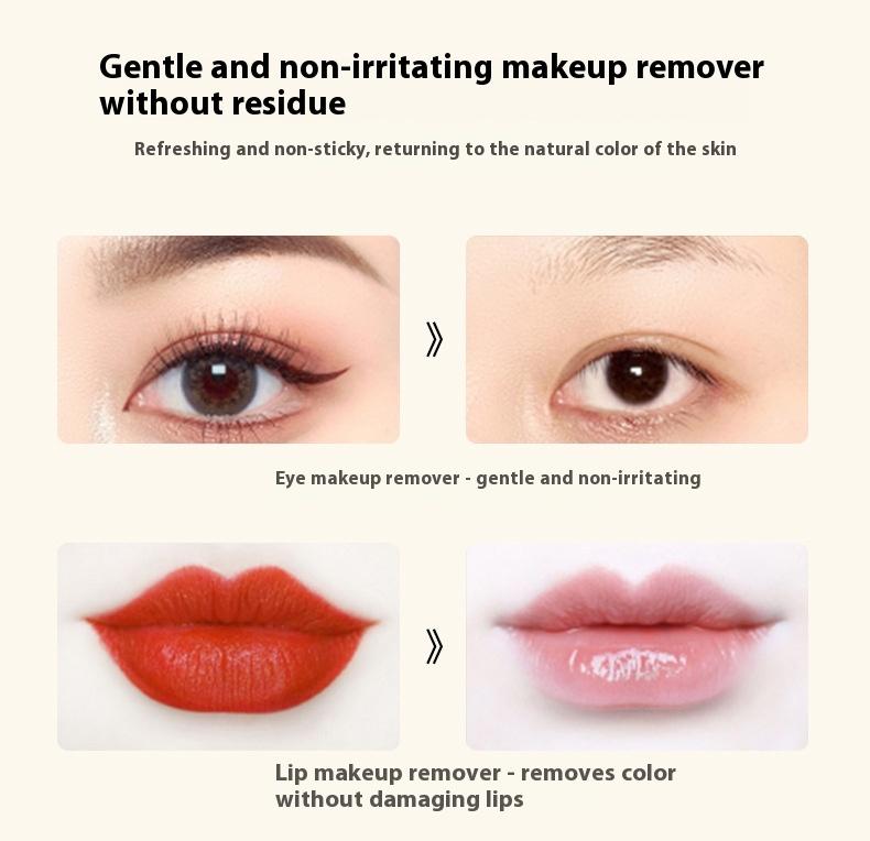 Makeup remover oil, disposable ampoule, portable eye and lip makeup remover, a must-have when going out Cosmetic eyemakeup remover gentle makeup