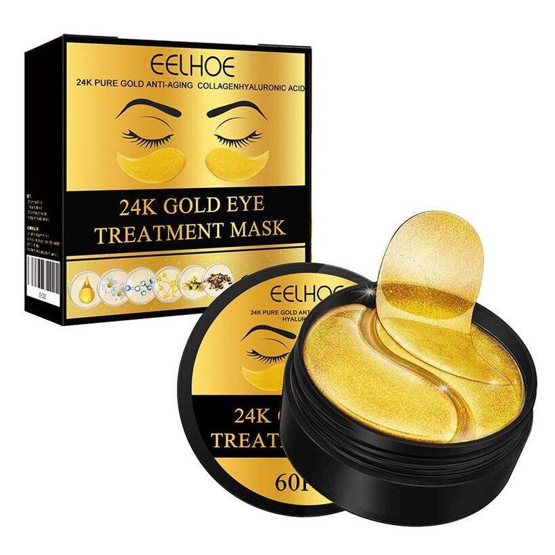 24k Gold Eye Mask, 1 Box 2 Boxes Moisturizing Firming Eye Care Mask, Reduces The Look Of Dark Circles, Eye Care Product for Women & Men Daily Use