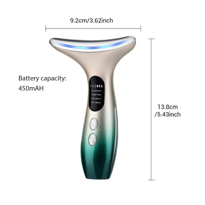 EMS Microcurrent Neck Importer Firming & Lifting Beauty Instrument, 1 Set Four Modes Three Intensities Skin Care Machine For Women