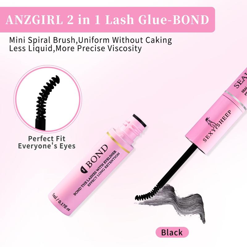 2 In 1 Eyelash Extension Glue, 1 Count Long Lasting Eyelash Adhesive, Professional Cosmetic Makeup Tool For Women, Christmas Gift