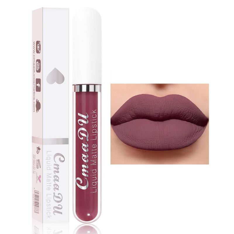 Comfort Skincare Matte Liquid Lipstick, Cosmetic Long-Lasting Waterproof Lipcare Lip Gloss for Beginner, Makeup Product