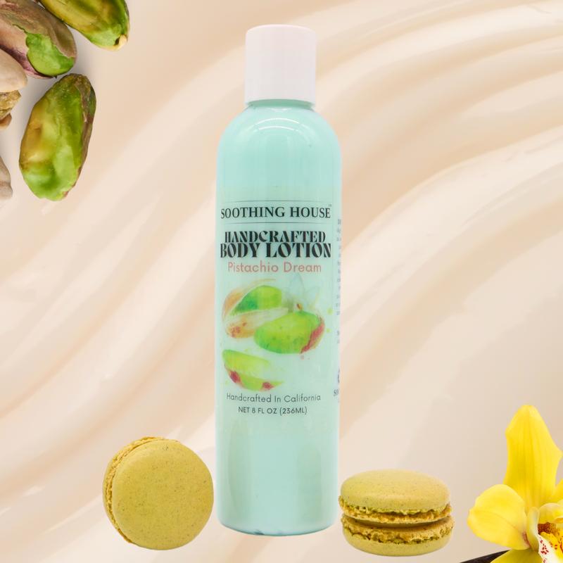 Handcrafted Pistachio Dream Body Lotion for Hydrating, Moisturizing, and Glowing Skin Body Care Moisturize Daily Fragrance Radiance