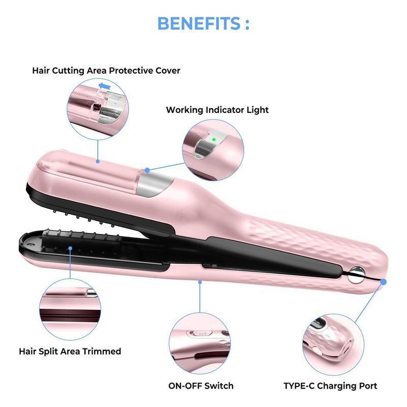 [LIVE]Portable Hair Split Ends Trimmer Women‘s Professional Hair Cutter Wireless Smooth End Cutting Clipper Product for Beauty Comfort Salon Cordless