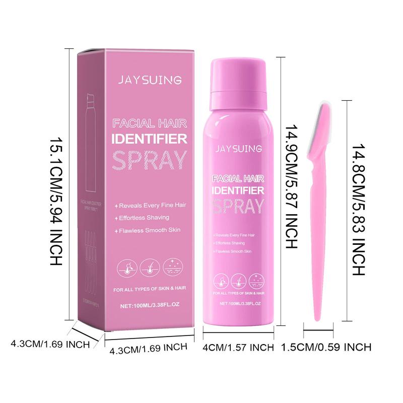 Hair Identifier Spray, 1 Count Skin Body Hair Identifying Spray for Dermaplaning, Nourish The Skin, Women Dermaplaning Tool for Face