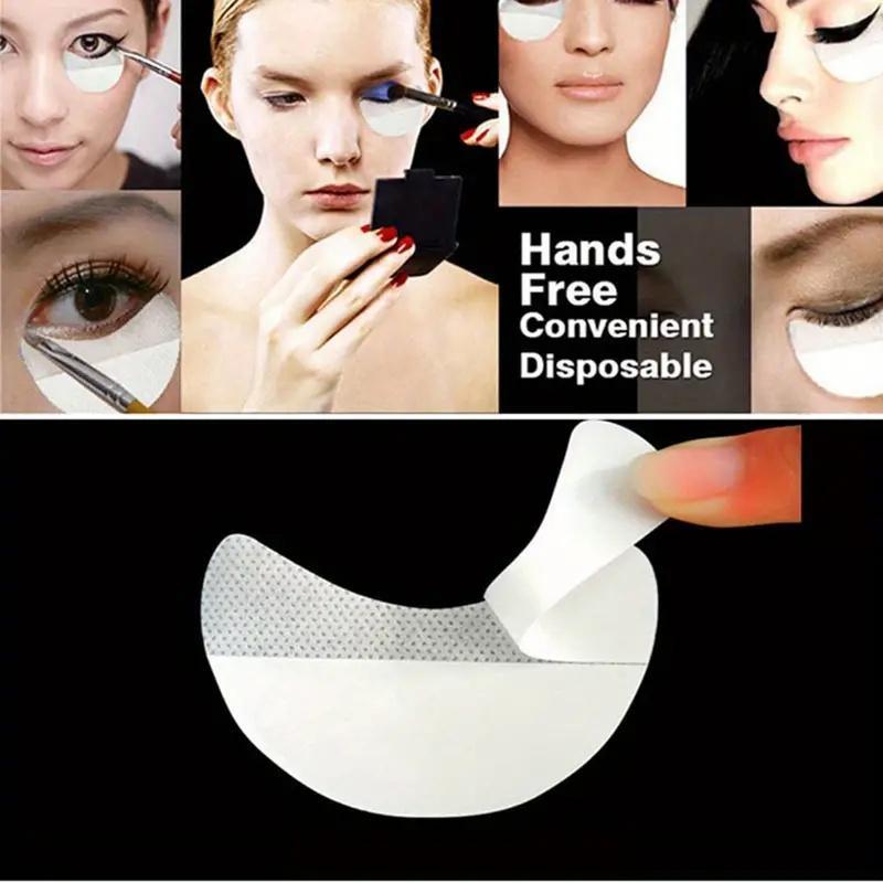 Eye Makeup Shields, 100pcs set Strong Self-adhesive Eyeshadow Pads, Multifunctional Protector Guards for Eyeliner, Mascara and Lip Makeup Application, Christmas Gift