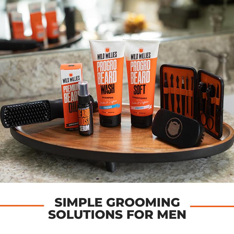 Moisturizing Beard Shampoo & Conditioner Kit - Fortified with Biotin & Caffeine for Facial Hair Growth, Hydration, & Softener, 4oz Hair Care Moisture