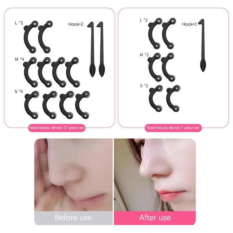 Beauty Nose Up Lifting Bridge Shaper Massage Tool No Pain Nose Invisible Shaping Clip Clipper Women Girl Massager 3 Size