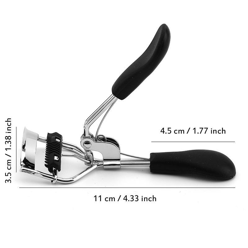 Portable Stainless Steel Long-lasting Curling Eyelash Curler, Professional Makeup Tool for Beginners