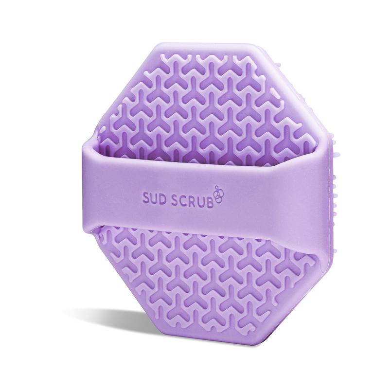 Sud Scrub Face Scrubber, Antimicrobial Silicone Face Scrubber, Gentle Exfoliator for Sensitive Skin & Acne, Facial Cleansing Brush for Clear Skin