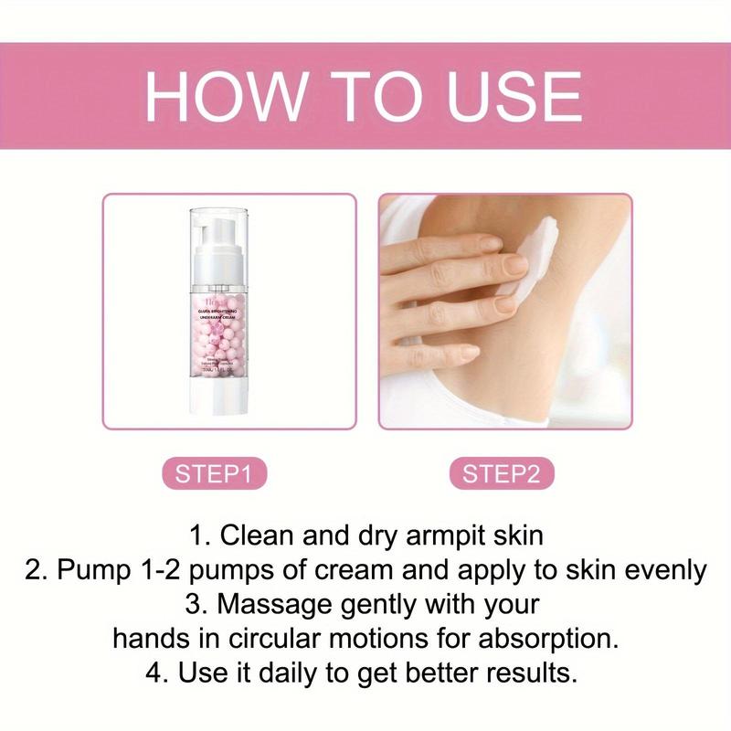 1.01oz Underarm Rejuvenating Cream - Improve Dark Skin Of Elbows, Knees, And Armpits - Rejuvenate, Moisturize, And Nourish Skin Cream Body Care Lotions Body Care Comfort Skin Repair Skin Care Cosmetic