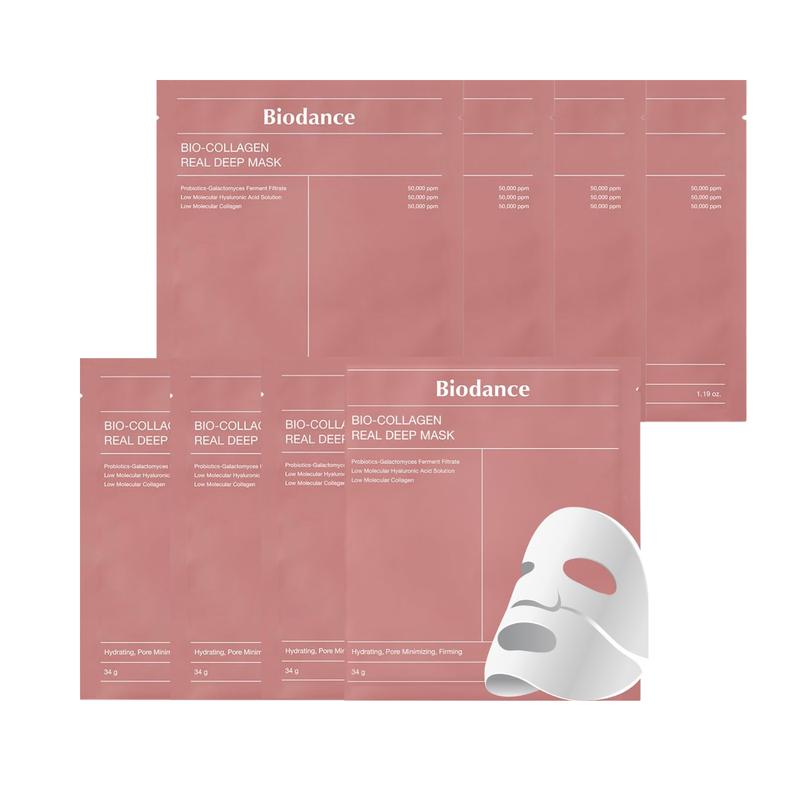 [BIODANCE] Bio-Collagen Real Deep Mask Duo (8ea), All in One Care, Hydrating, Pore Minimizing, Firming Gel Type Mask Pack, Korean Skincare