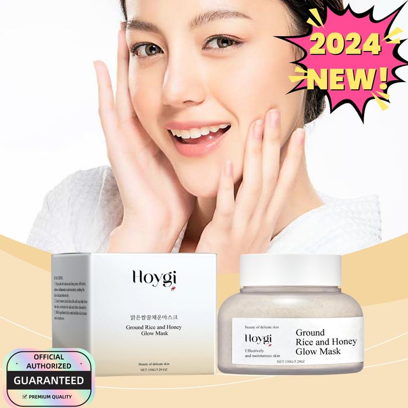 1pcs- HOYGI Ground Rice and Honey Glow Mask - Pore Sebum Care for Dry Sensitive Skin Korean Skin Care, Pore Sebum Care for Dry Sensitive Skin Korean Skin Care Rice & Honey Wash-Off Mask Wash-Off Mask, Cleansing Pore Glowing