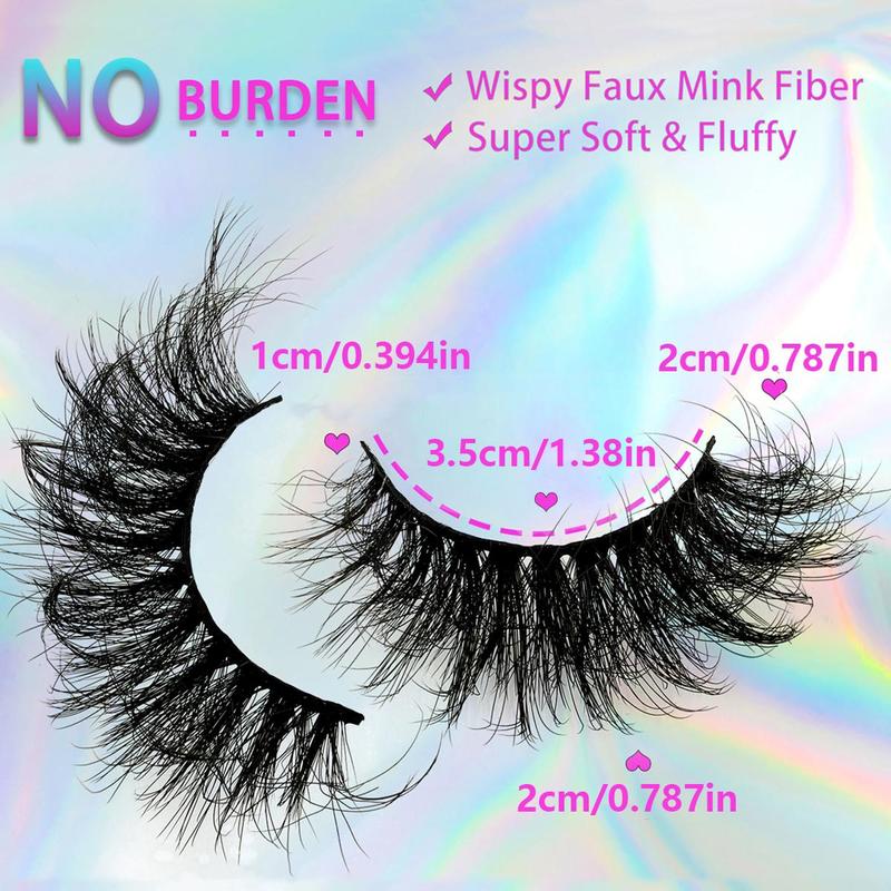 Cat Eye Look False Eyelashes, 4 Pairs Natural Look Thick & Curly False Eyelashes Clusters, Lash Extension Eye Makeup Product for Women, Individual Lashes Clusters Kit