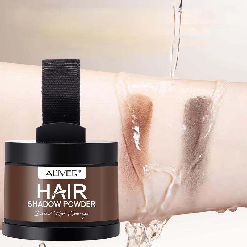 Aliver Hairline Powder, Hairline Shadow Coverage Touch Up Hair, for Women Hair Root Touch Up Powder,Dark Brown