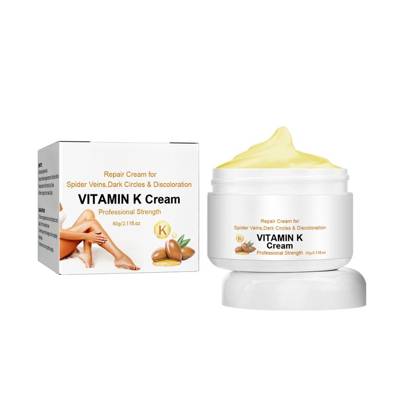 Vitamin Massage Cream - Vitamin K Cream Skin Care Relieve Leg Pain, Swelling, Leg Veins Massage Cream