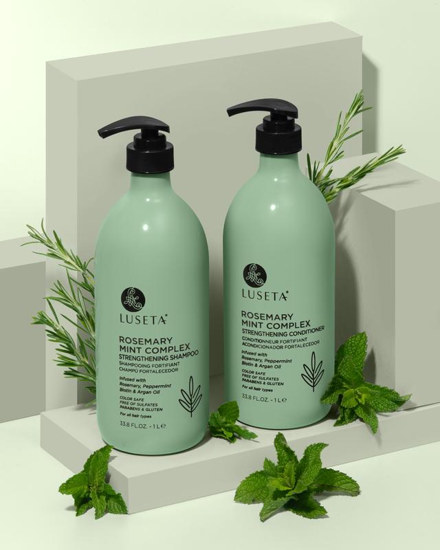 Luseta Rosemary Mint Complex Shampoo & Conditioner Sulfate Free Paraben Free Hair Loss Regrowth Natural Ingredients