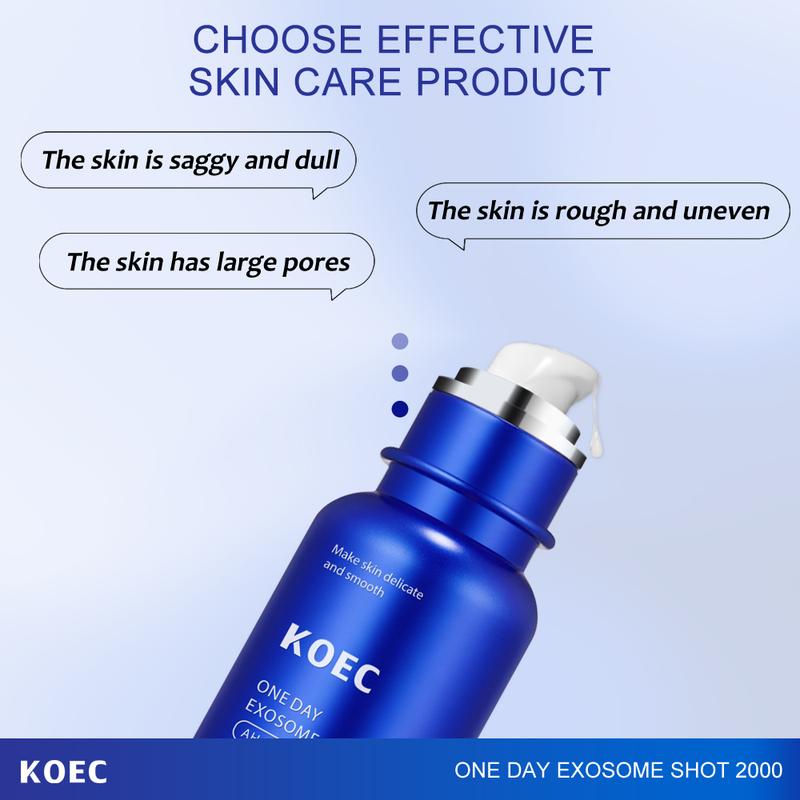 KOEC - Korean Home Aesthetic Duo l Experience Glass Glow Effect with Zero Exosome Spicule Serum + Collagen Niacinamide Jelly Cream Combination