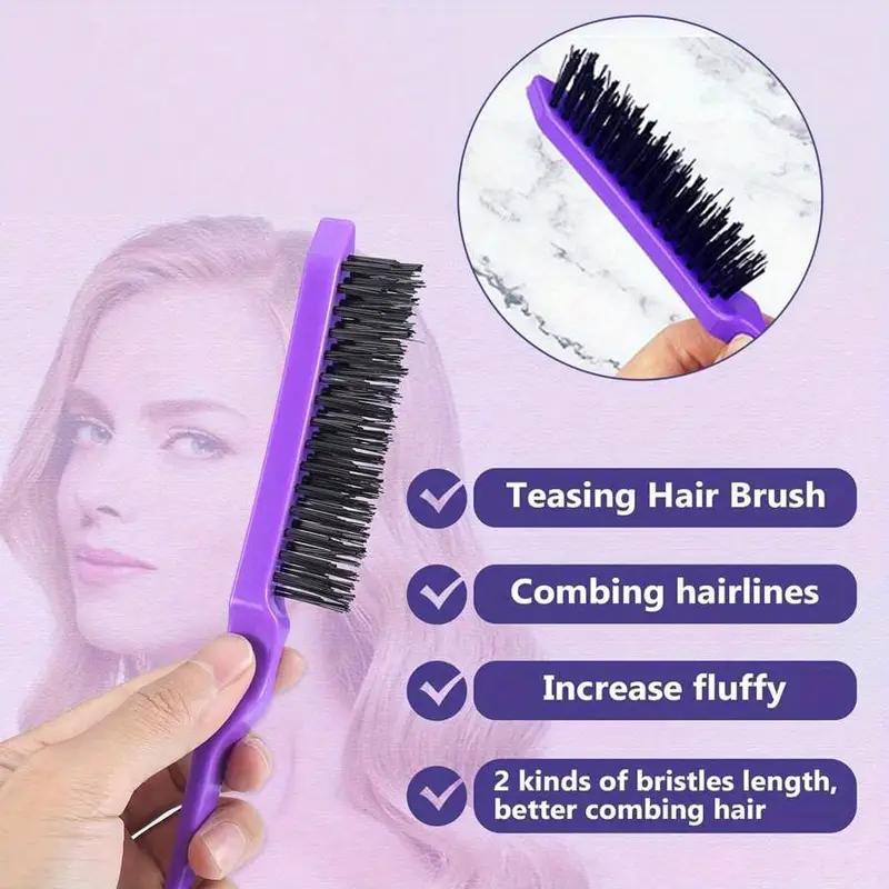 Hair Styling Tool Set, 12pcs set Hair Brush & Combs & Massage Brush & Hair Tie & Hair Clips & Hair Spray Bottle, Heatless Styling Tools Set, Hair Products, Hair Essentials, Slick Back Bun Girl, Hair Styling Tools, French Combs, Christmas Gift