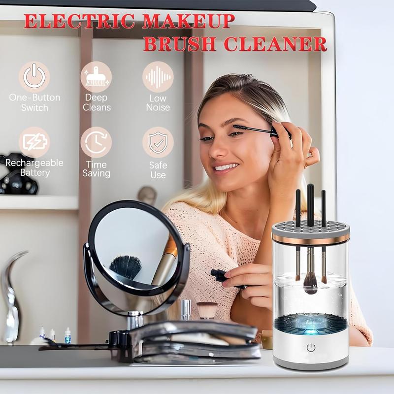 Electric Makeup Brush Cleaner, Makeup Cleaning Tool, Suitable for Travel and Home Use, Ideal for Makeup Enthusiasts and Professionals, Christmas, Christmas Gift