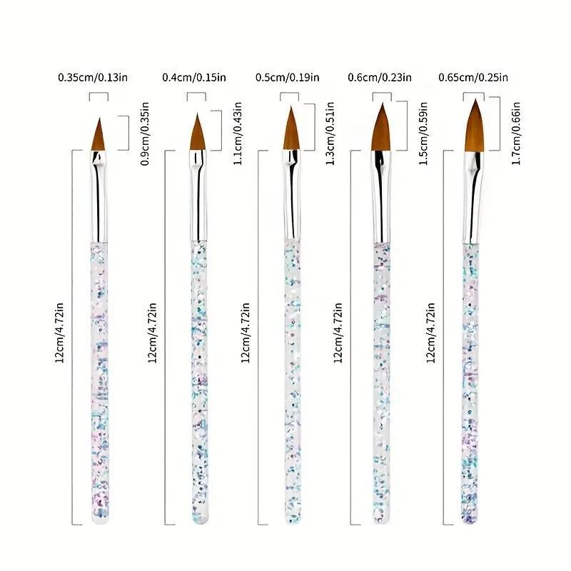 Nail Art Brush Set, Techniques Painting Engraving Point Drill Pen for Nail Art Design, Professional Manicure & Pedicure Tool Set, Gift for Girlfriend Mom