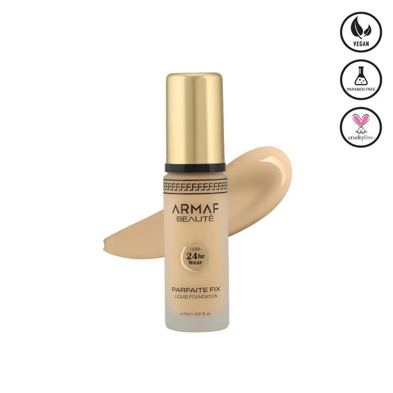 ARMAF PARFAITE FIX LIQUID FOUNDATION - WATER RESISTANT   UP TO 24 HOUR COVERAGE - Net Wt.e 27ml   0.91 fl.oz Concealer Makeup Flawless Cosmetic