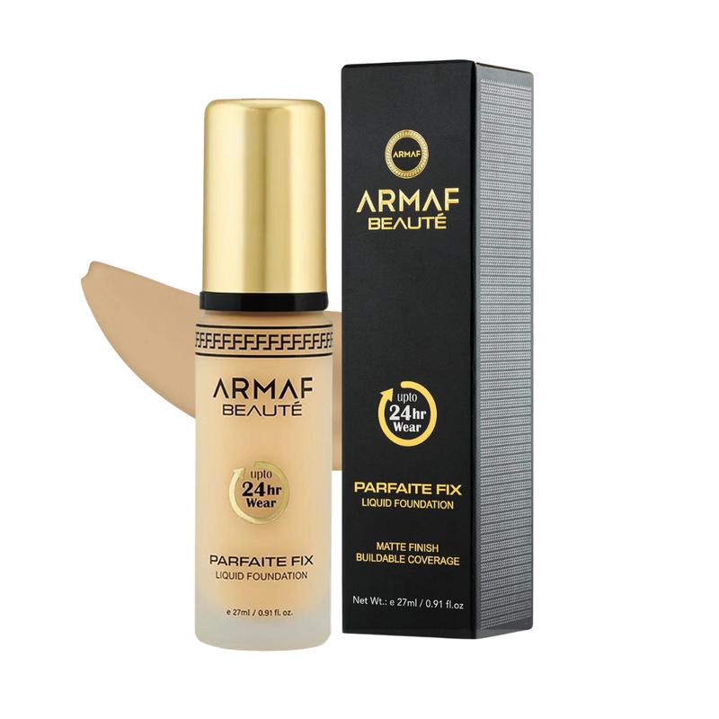 ARMAF PARFAITE FIX LIQUID FOUNDATION - WATER RESISTANT   UP TO 24 HOUR COVERAGE - Net Wt.e 27ml   0.91 fl.oz Concealer Makeup Flawless Cosmetic