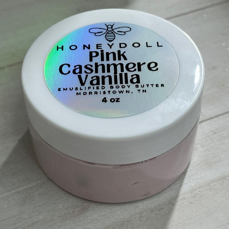 Nourishing Pink Cashmere Vanilla Emulsified Body Butter for Ultimate Hydration - Body Care