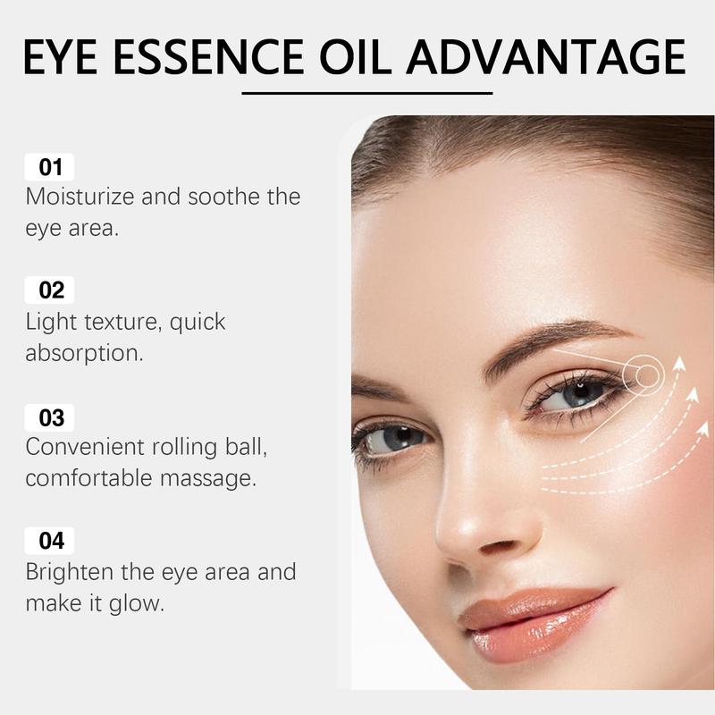 Roll-on Type Eye Cream, Moisturizing Eye Cream, Hydrating Nourishing Skin Care Gel, Under Eye Roller Cream Eye Care Lotion for Women and Men, Eye Skincare, Summer Gift