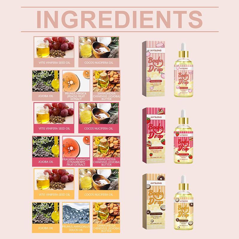 Body Care Oil, 3 Counts set Moisturizing Body Massage Oil, Hydrating Body Care Oil, Body Care Product for Women & Men