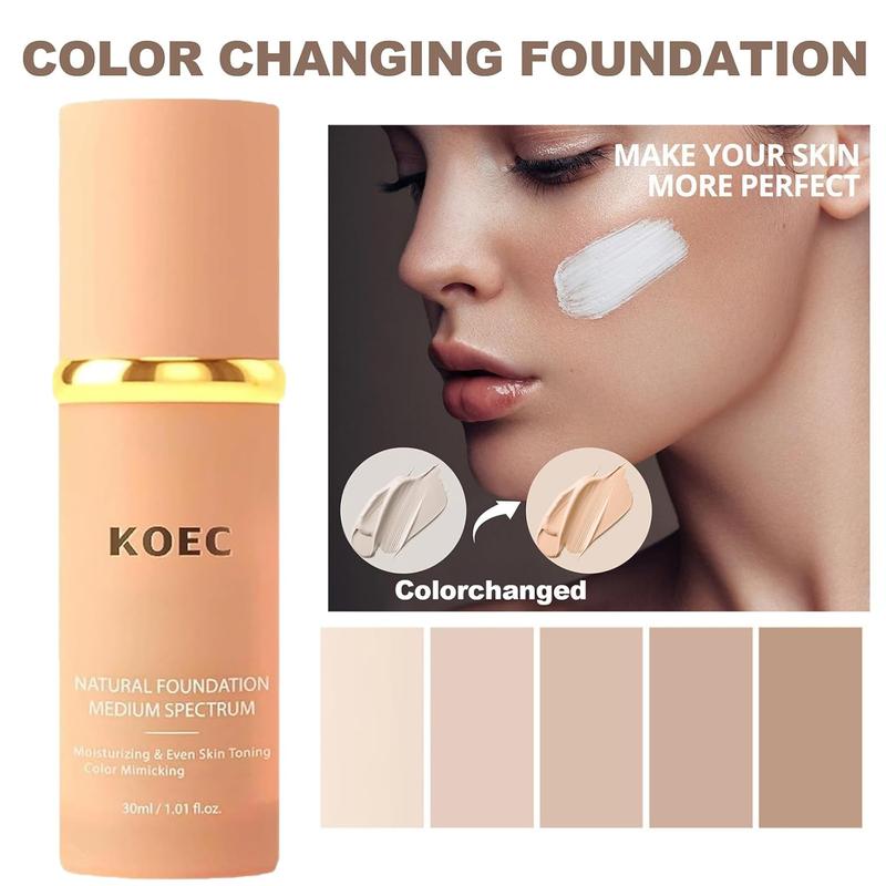 Bionic Foundation 4 in 1-Light Spectrum, Natural Foundation, Medium Spectrum, 4 in 1 Beauty Makeup Concealer