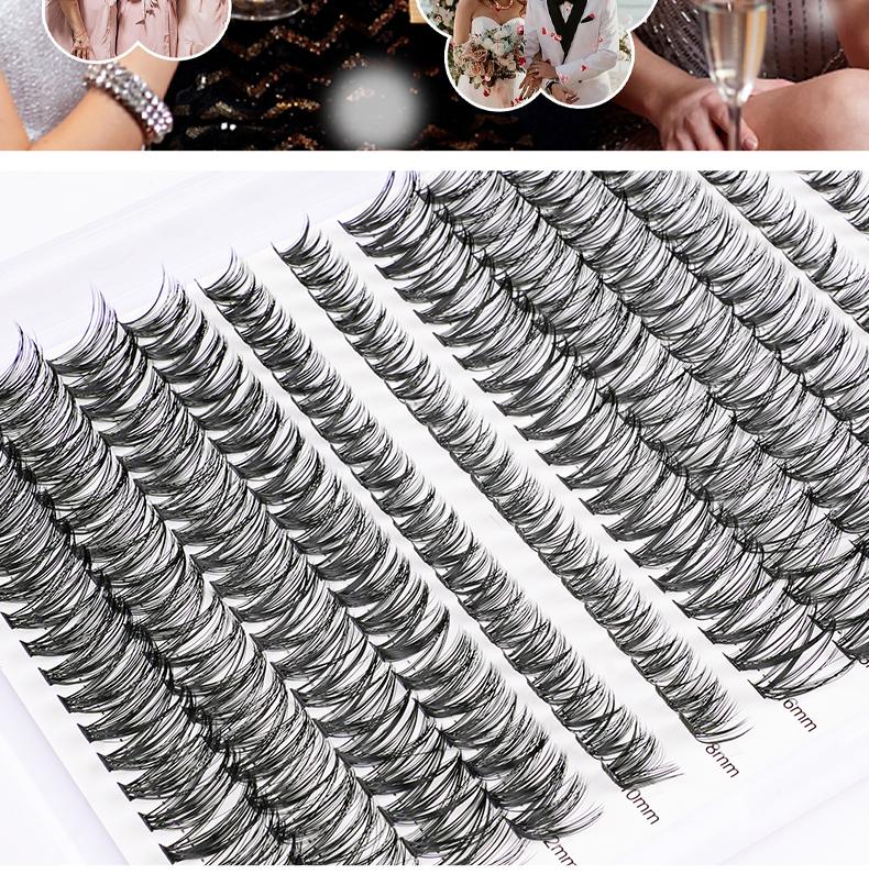 Eyelash 240pcs DIY Eyelash Expansion Kit 30+40D, Eyelash Waterproof Bonding and Sealing DIY Eyelash Extensions Eyelash Poly Bundle Waterproof Eyelash Poly Kit Cosmetics, Eyelash Extensions, Makeup, Gifts Contour Curler