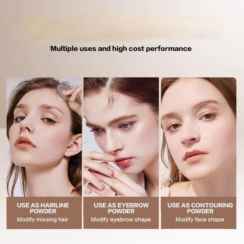 Aliver Hairline Powder, Hairline Shadow Coverage Touch Up Hair, for Women Hair Root Touch Up Powder,Dark Brown