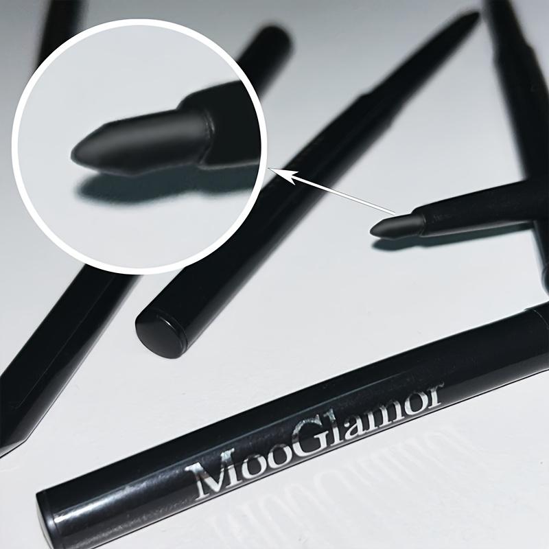 12pcs Black Eyeliner Pencils - Long-Lasting, Waterproof & Sweatproof, Smudge-Proof with Easy Twist Application for Flawless Eye Makeup