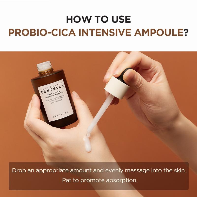 [SKIN1004 Official Shop] Madagascar Centella Asiatica Probio-Cica Intensive Ampoule 50ml Centella Asiatica Extract for Soothing Sensitive and Acne-Prone Skin Ampoule Skincare Smooth