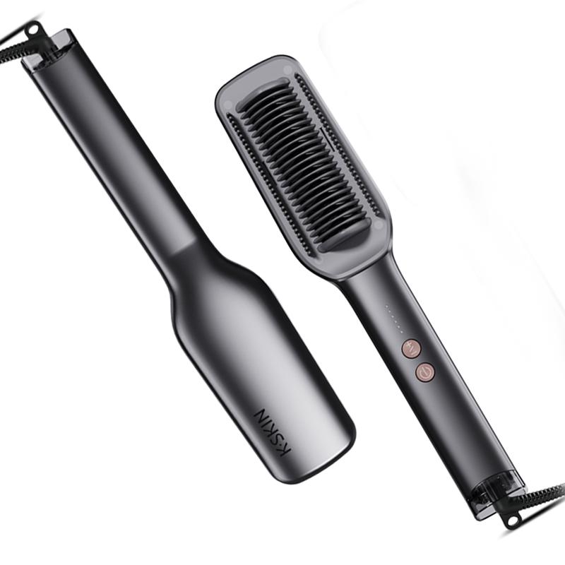 Straight Hair Comb Straightening Clipper Comb Straight Hair Curl Dual Use No Harm to Hair, Smooth Heated Hair Styling Tool,Hair Products-KD377 hair straightener Comfort