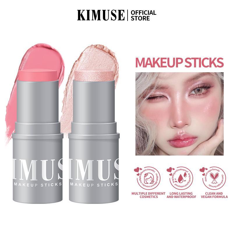 Multi-use Long Lasting Non-Fading Blush Stick, Smudge-Proof Blush, Natural Look Blush for Daily Makeup, Lightweight Highlighting Blush, Soft Color Shadow, Suitable for All Skins