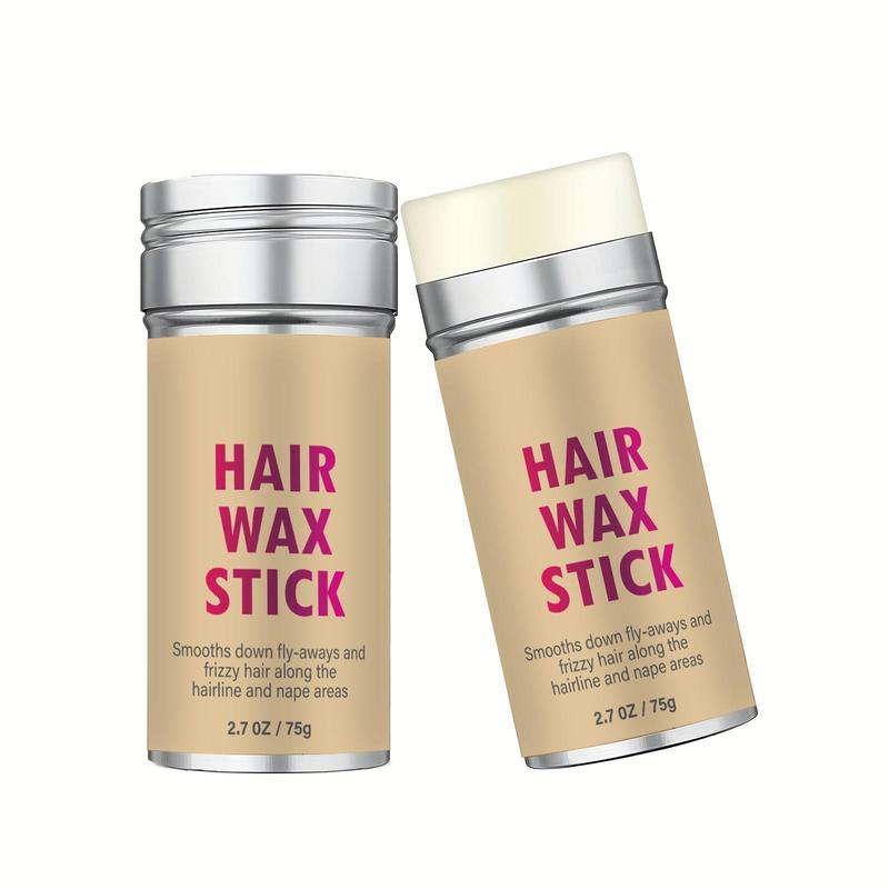 Summer 75g Hair Wax Stick, Non-Greasy Hair Edge Control Frizz Control Hair Stick, Hair Wax Gel, Long Lasting Hair Pomade Stick Hair Styling Gel, Flyaway Hair Tamer Wig Smoothing Wax Cream, Hair Styling Product, Back To School