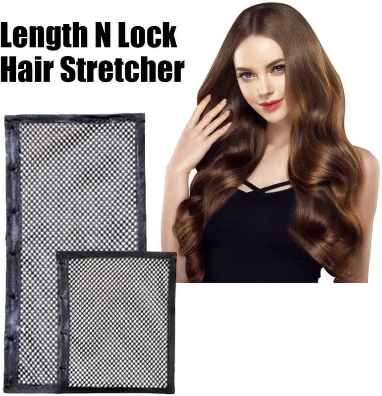 Length and Lock Hair Stretcher, Mesh Wrap to Prevent Shrinkage,Hair Net for Curly Hair, Durable Hair Drying Stretcher Tool